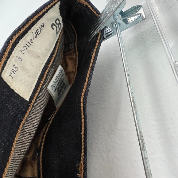 Rag & Bone Cate Mid-Rise Skinny Jeans Dark Rinse Size 28 GUC - Picture 16 of 16